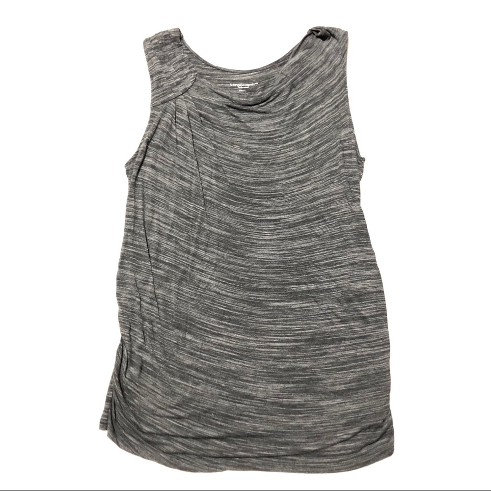 Liz Lange Maternity Gray Sleeveless Blouse